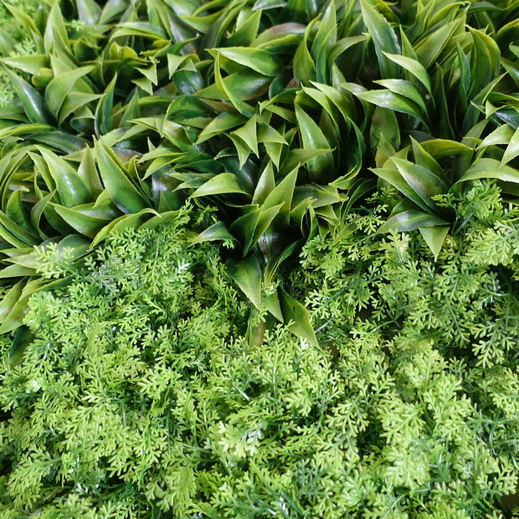 100cm Artificial Green Wall Panel Mixed Foliage Faux Living Wall - Premium Quality