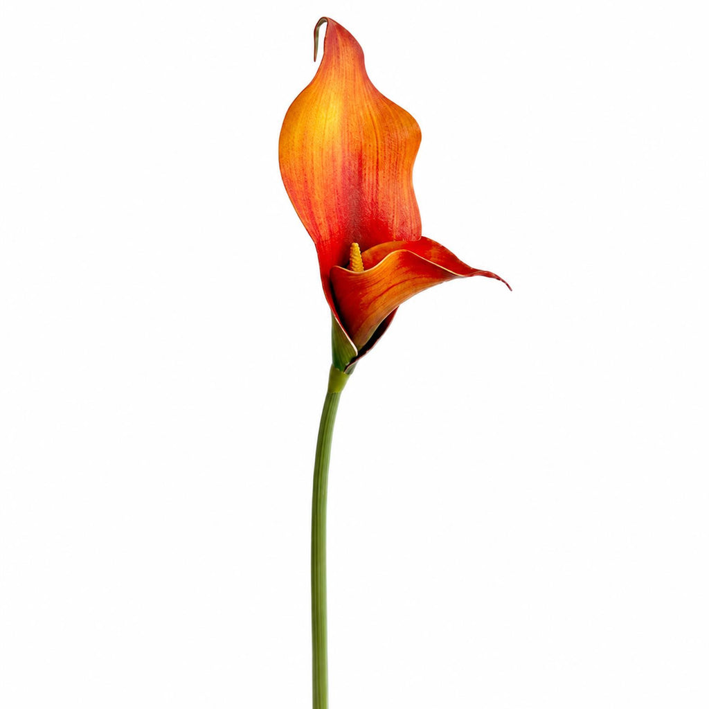 Faux Calla Lily Stems, 70cm Single-Bloom Flowers - Set of 6
