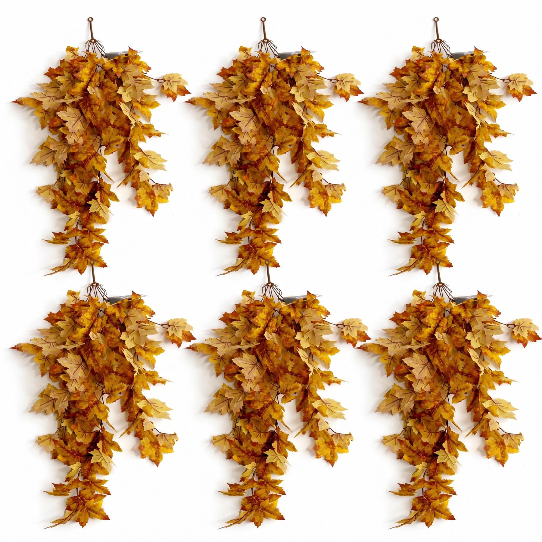 70cm Artificial Trailing Grape Ivy Plant Faux Hanging Foliage - Yellow - Premium Quality