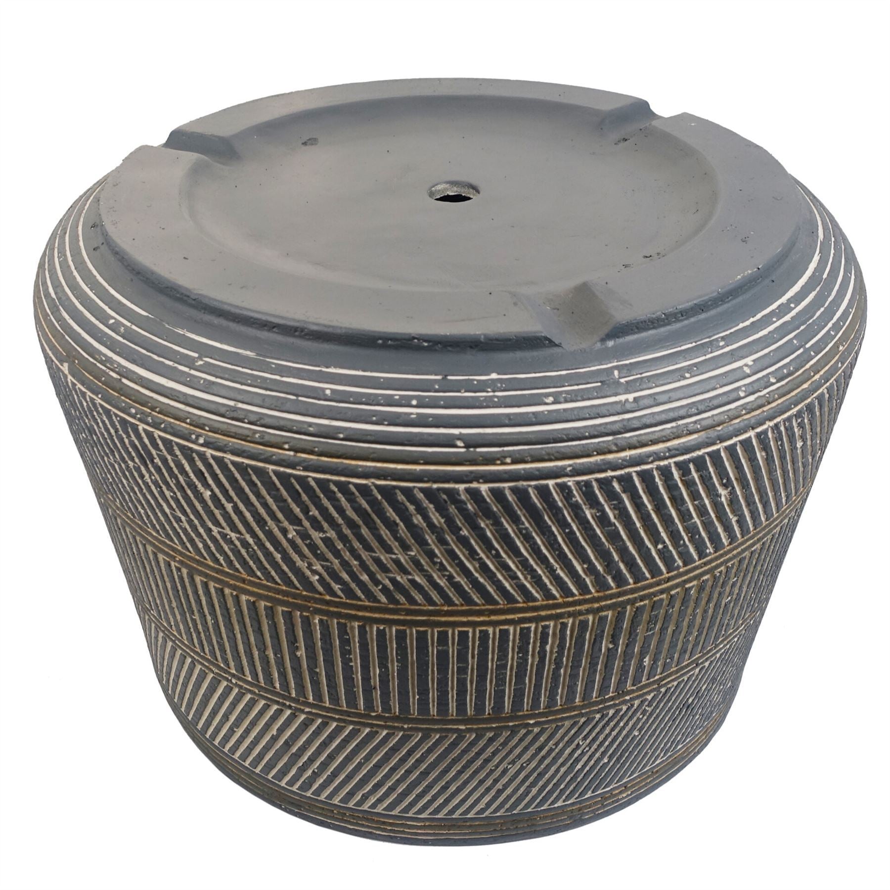 29cm x 43cm Large Maral Planter with Etching Composite Plant Pot - Premium Quality