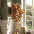 30cm Artificial Trailing Pink and Green Caladium - Premium Quality