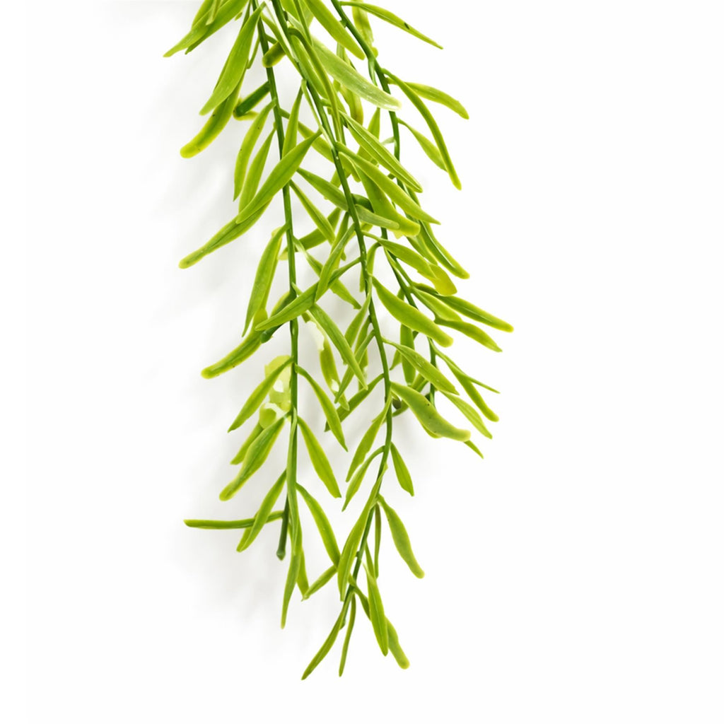 100cm Artificial Trailing Rhipsalis Style Hanging Plant - Light Green Tips - Premium Quality