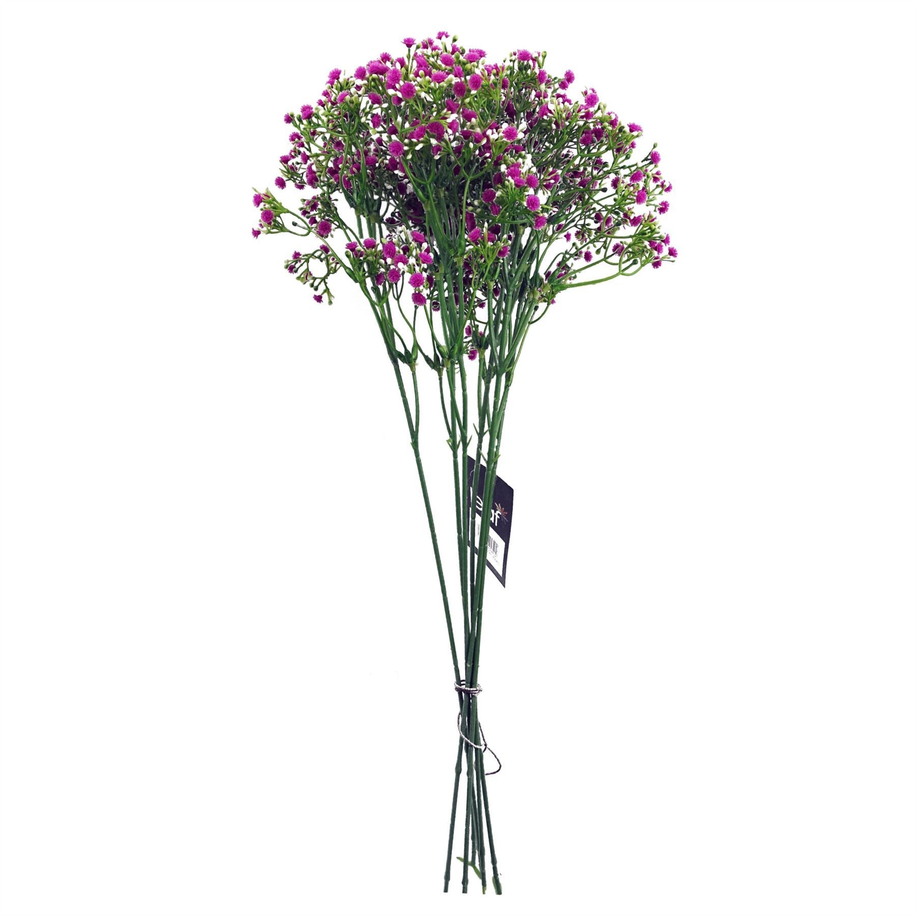 Artificial Pack of 6 x 55cm Gypsophila Pink Stem - Premium Quality