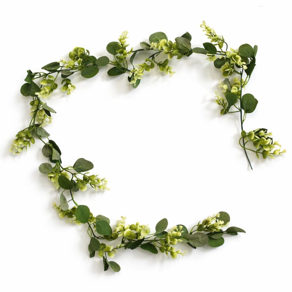 160cm Artificial Eucalyptus Style Garland Trailing Hanging Plant Faux Greenery Vine - Premium Quality