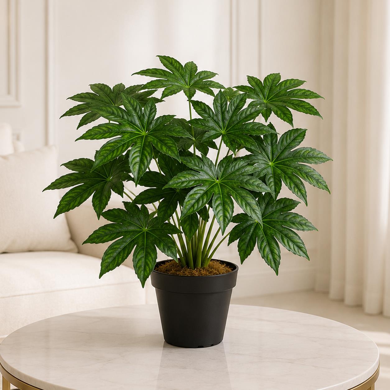 60cm Botanik Realistic Large Artificial Foliage Plant with Pot