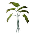 Pack of 6 x 50cm Artificial Green Plastic Botanik Stem - Premium Quality