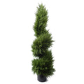 120cm Premium Artificial Spiral Cypress Topiary Tree - Premium Quality