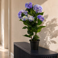 Artificial Hydrangea Flowering Plant Blue