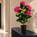 Artificial Hydrangea Flowering Plant Pink