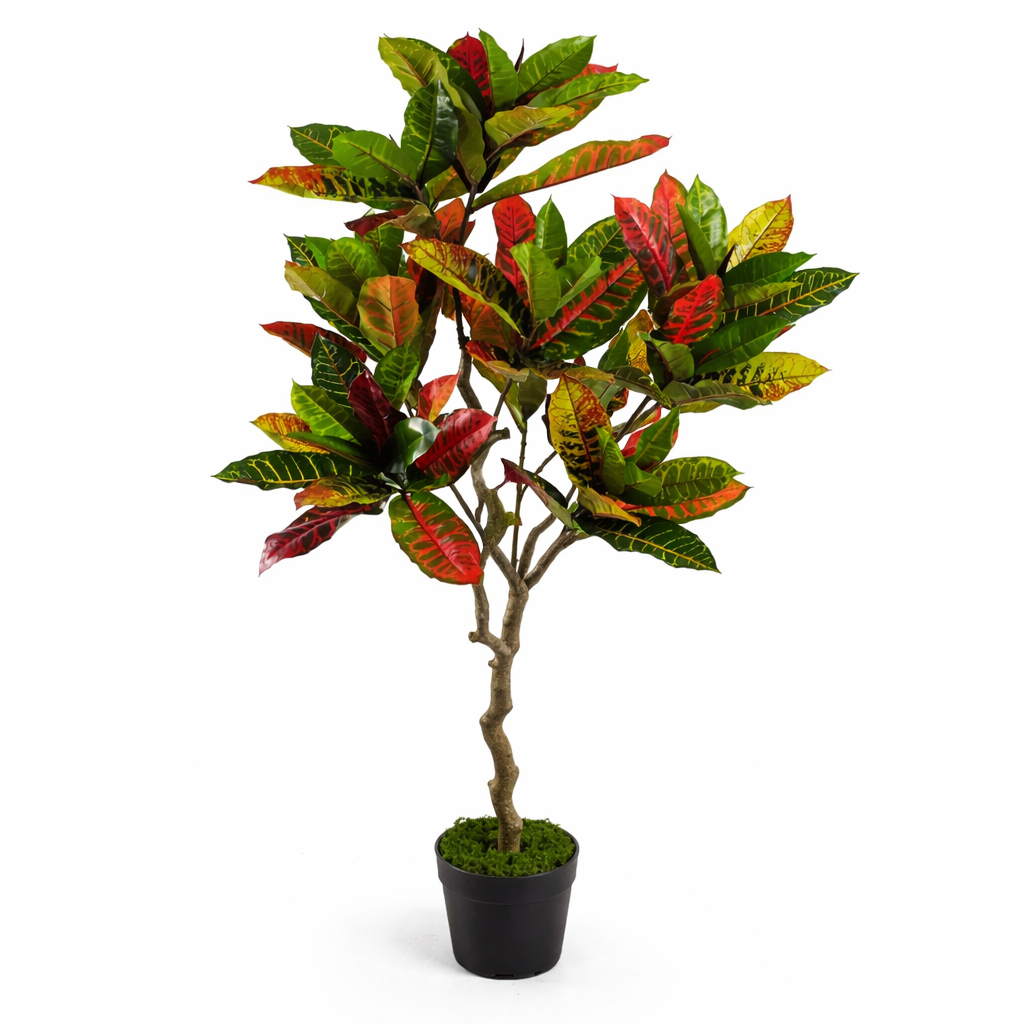 130cm Artificial Codiaeum Multicoloured Tree