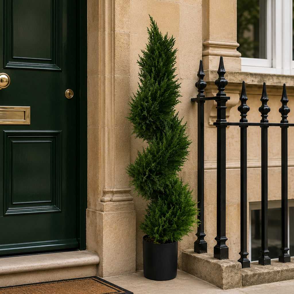 120cm Sprial Cypress Tree Artificial Topiary