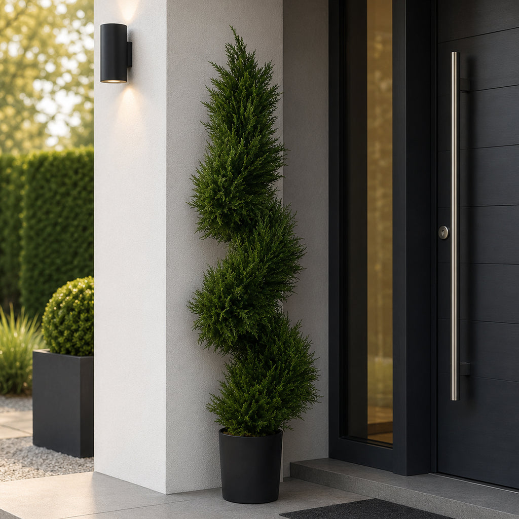 120cm Sprial Cypress Tree Artificial Topiary (image 7 of 7)