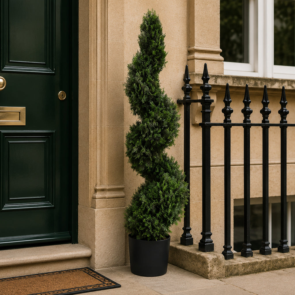 120cm Sprial Cedar Tree Artificial Topiary
