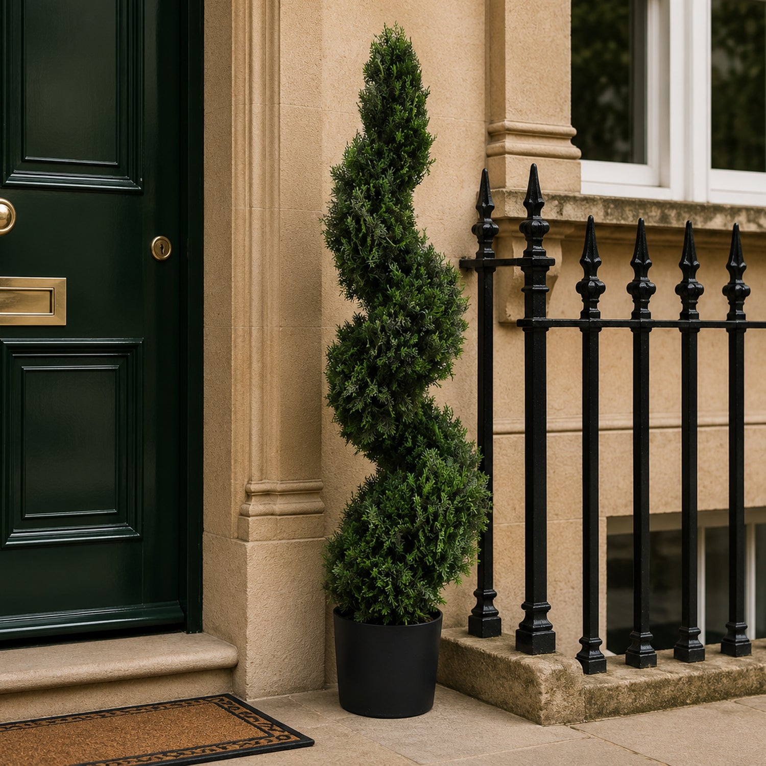 120cm Sprial Cedar Tree Artificial Topiary