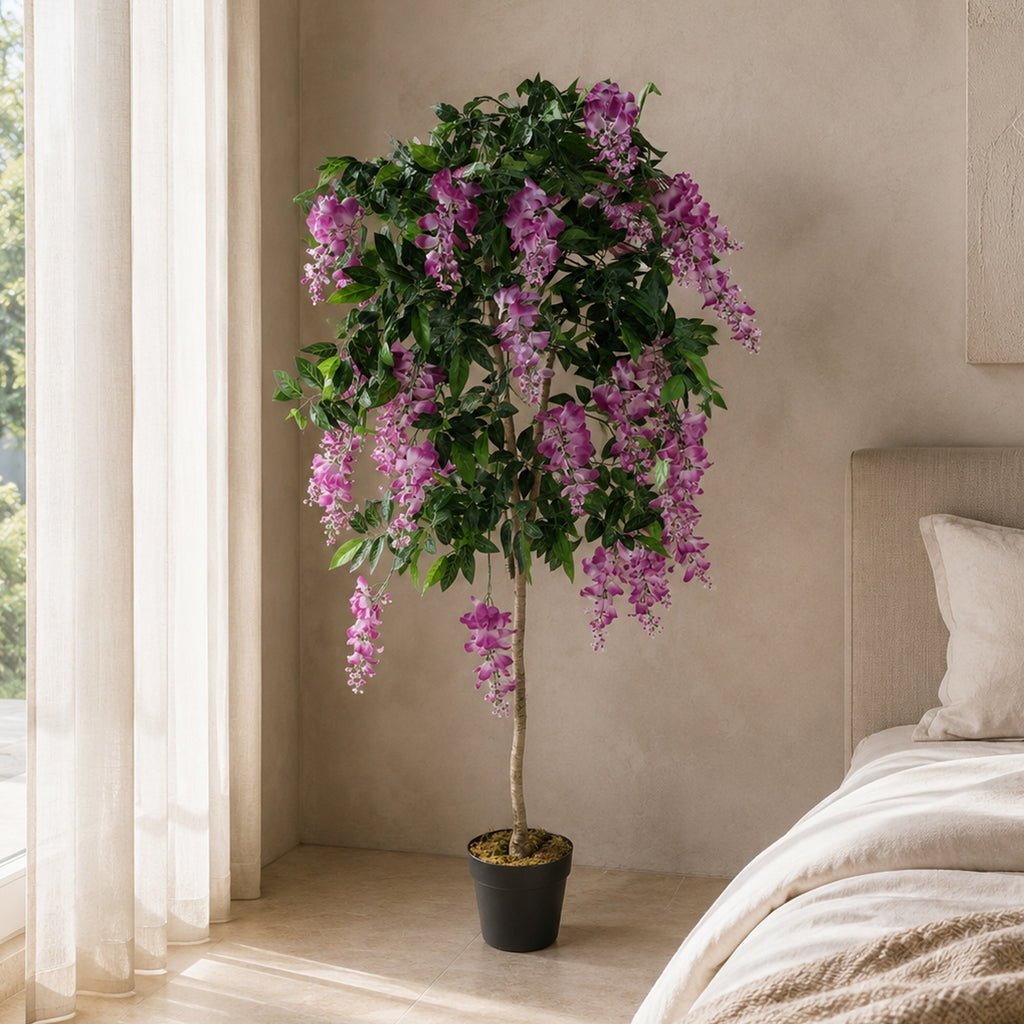 150cm Artificial Light Pink Wisteria Tree