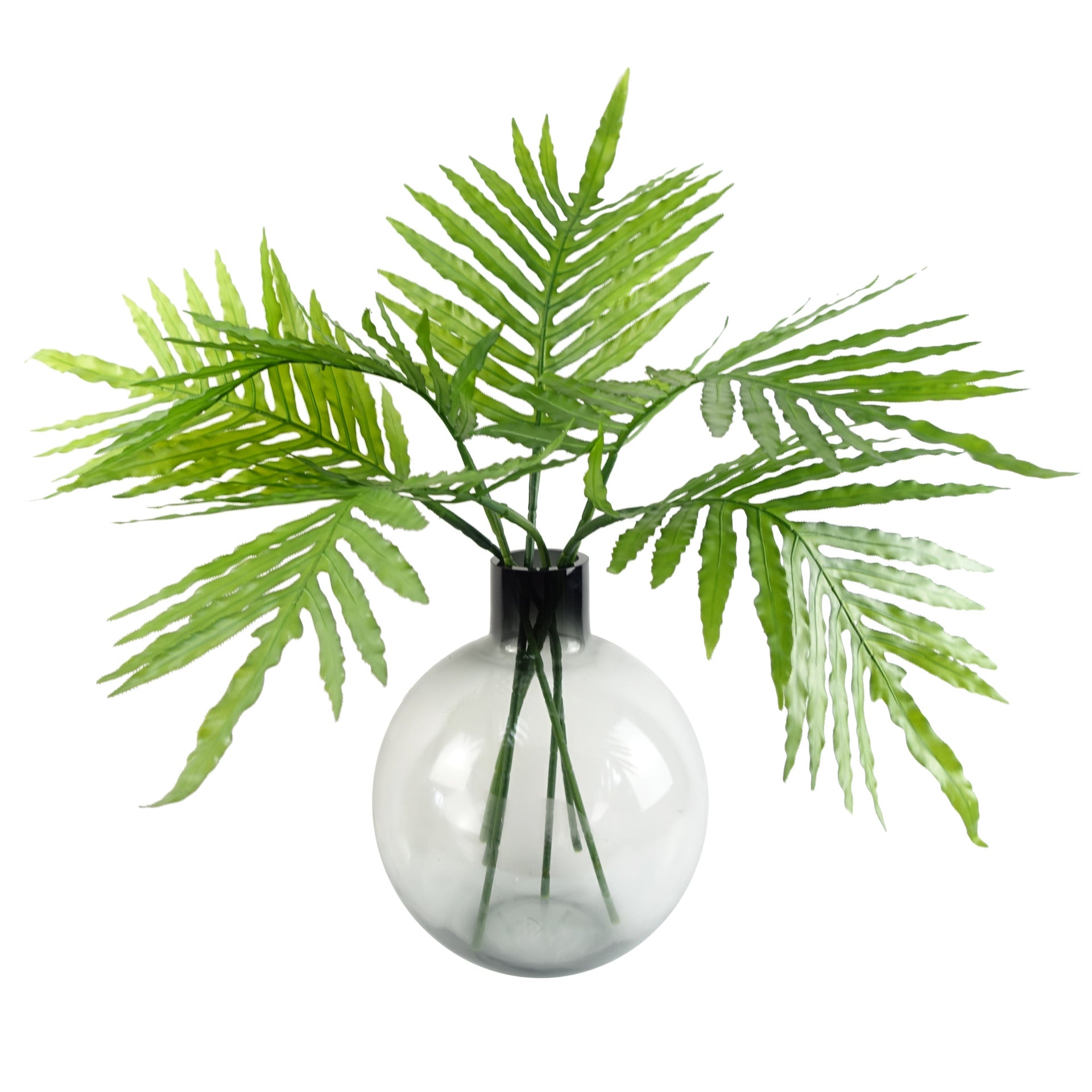 40cm Grey Smoke Bottle Glass Vase