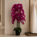 150cm Giant Purple Orchid Plant Artificial 189 flowers REAL TOUCH