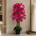 150cm Giant Pink Orchid Plant Artificial 189 flowers REAL TOUCH