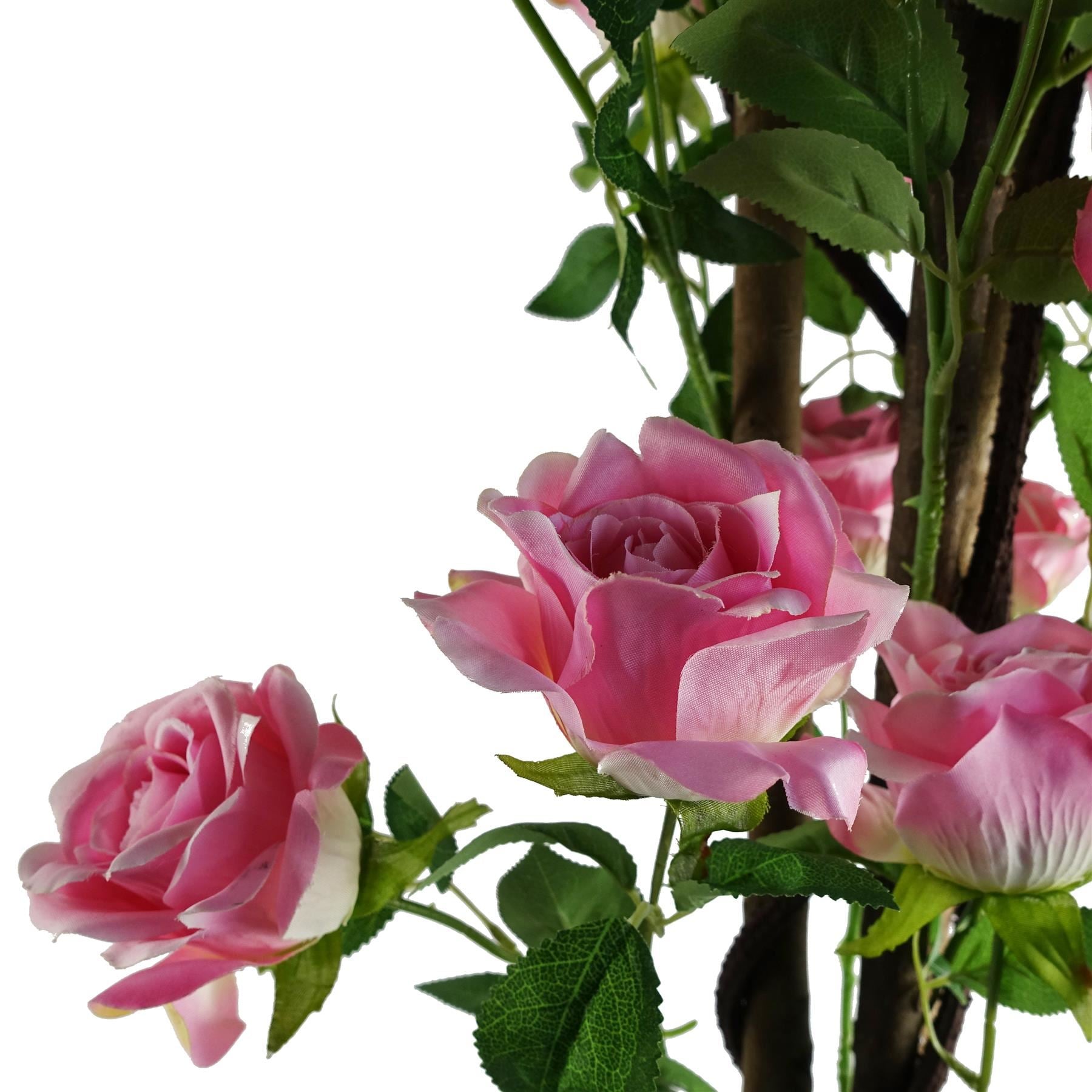 150cm Artificial Pink Rose Tree - Premium Quality