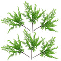 Artificial 6 x 50cm Southern Wood Fern Bush Dark Green Plant - Premium Quality