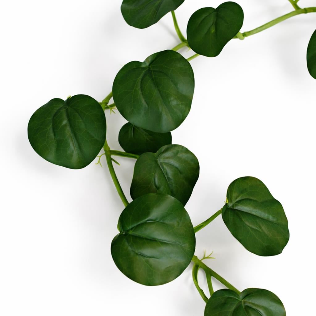 160cm Artificial Round Pilea Botanik Garland Hanging Decoration - Premium Quality