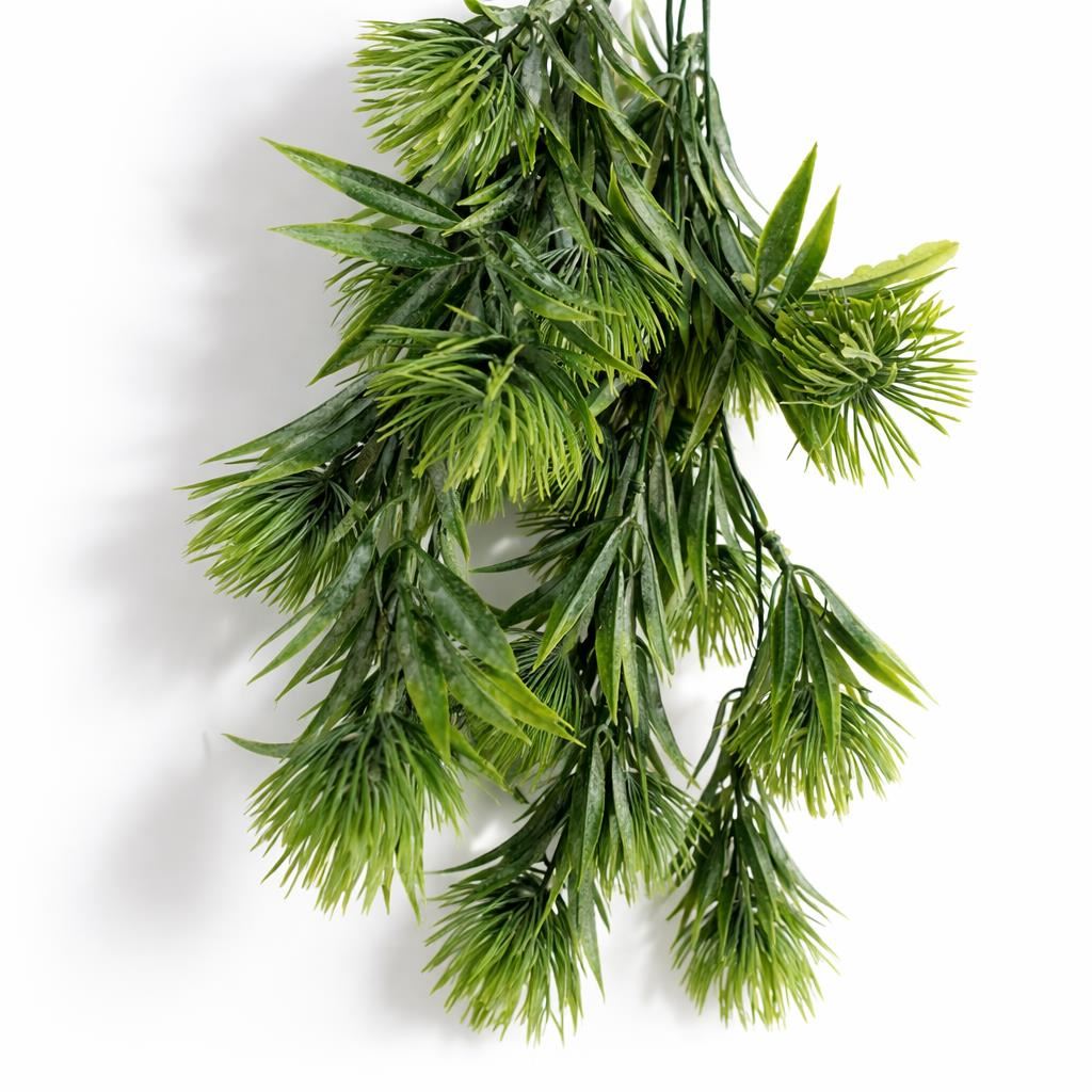 75cm Artificial Green Thistle Trailing Hanging Plant Faux Floral - Premium Quality