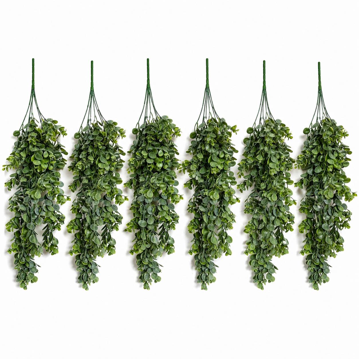 75cm Artificial Trailing Round Botanik Hanging Foliage Plant - Bright Lime Green - Premium Quality