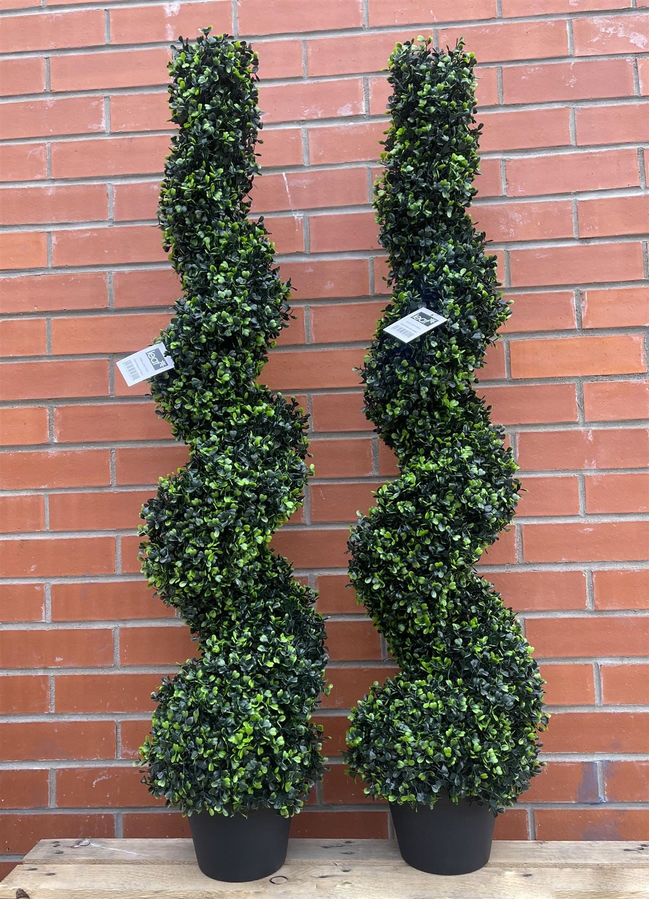 120cm Artificial Natural Boxwood Spiral Topiary - Premium Quality