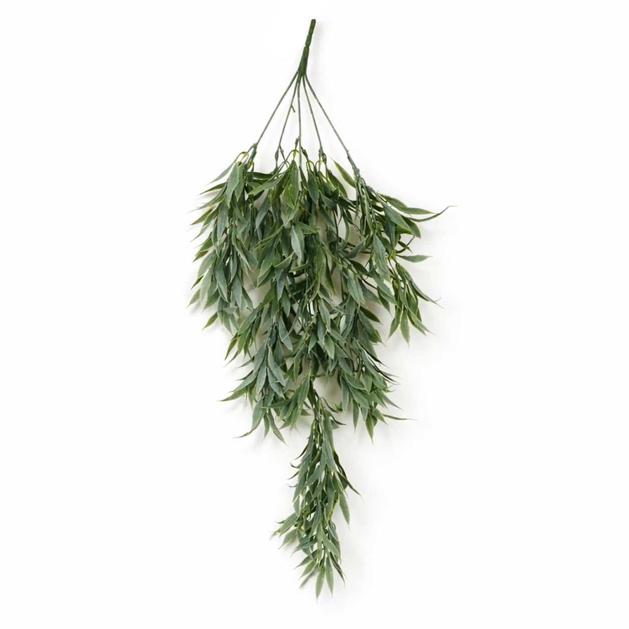 80cm Artificial Italian Ruscus Hanging Plant with Realistic Foliage - Sage Green - Premium Quality