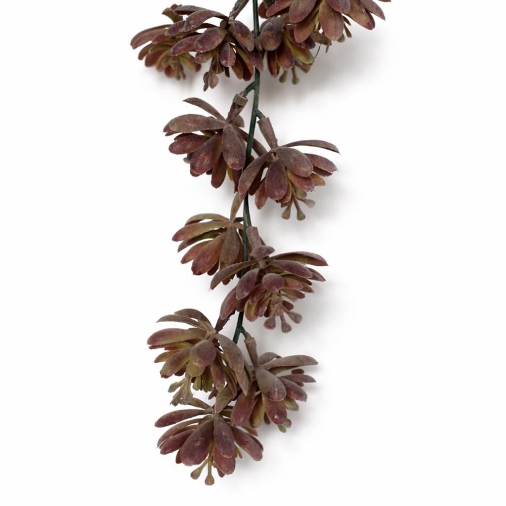 70cm Artificial Trailing Sedum Succulent Plant Dusty Brown Hanging Faux Greenery - Premium Quality