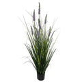 125cm Artificial Lavender Grass with Pot - Premium Quality