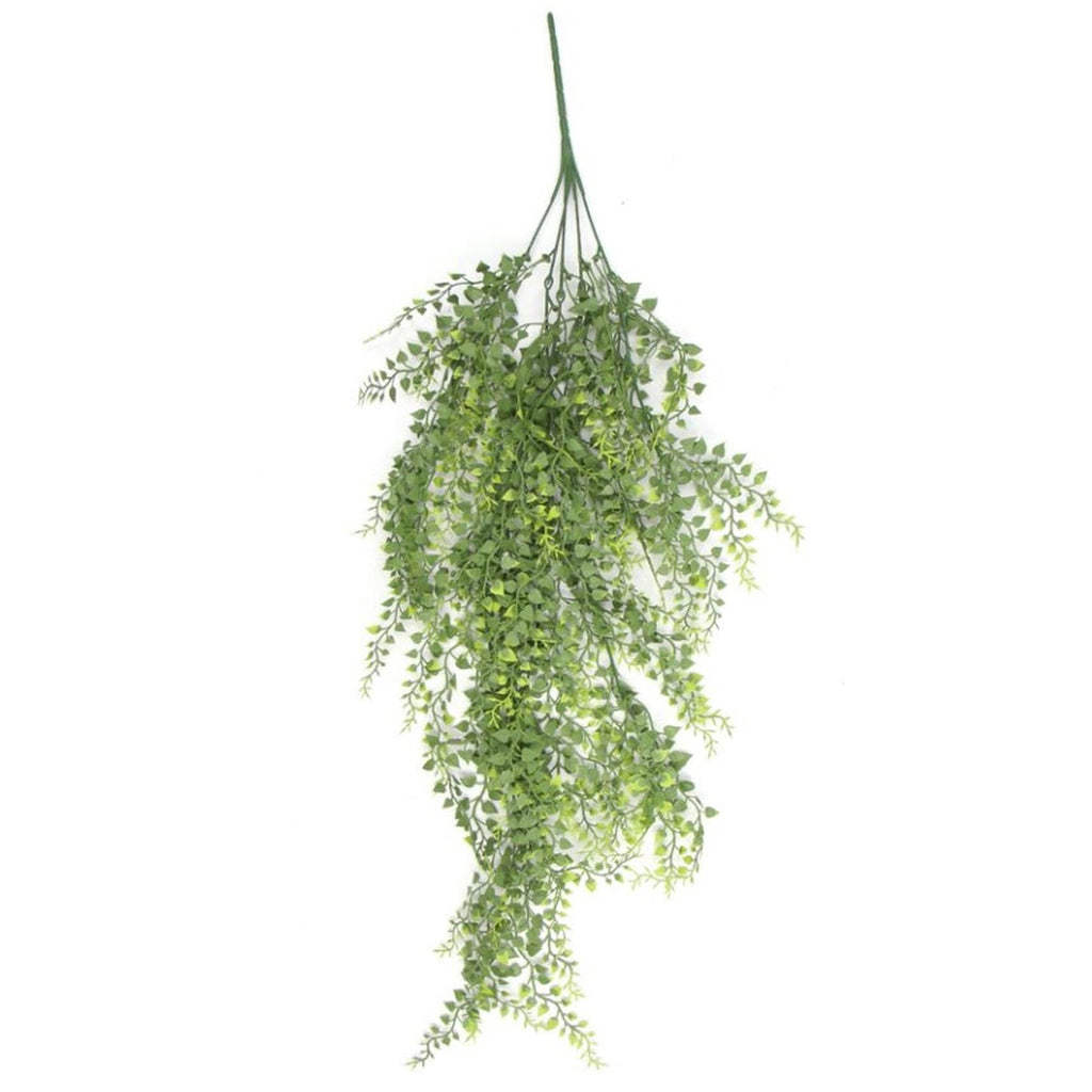 Hanging UV and Fire Resistant Artificial Trailing Button Fern Plant 82cm - Premium Quality