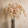 Pack of 6 x 110cm Natural Pink Trailing Cherry Blossom Stem Artificial - Premium Quality
