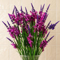 Pack of 6 x 80cm Dark Pink Larkspur Artifical Stem - Premium Quality