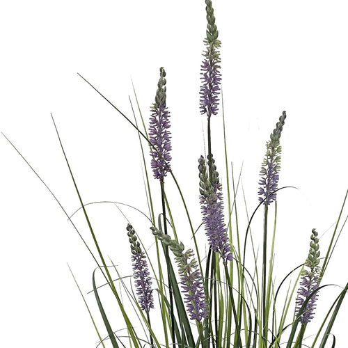 125cm Artificial Lavender Grass with Pot - Premium Quality