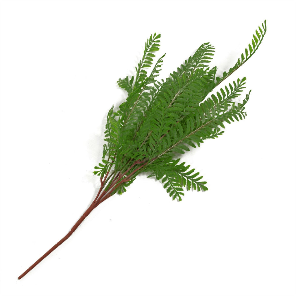 Artificial 6 x 55cm Himilayan Maidenhair Fern Bush Dark Green Plant - Premium Quality
