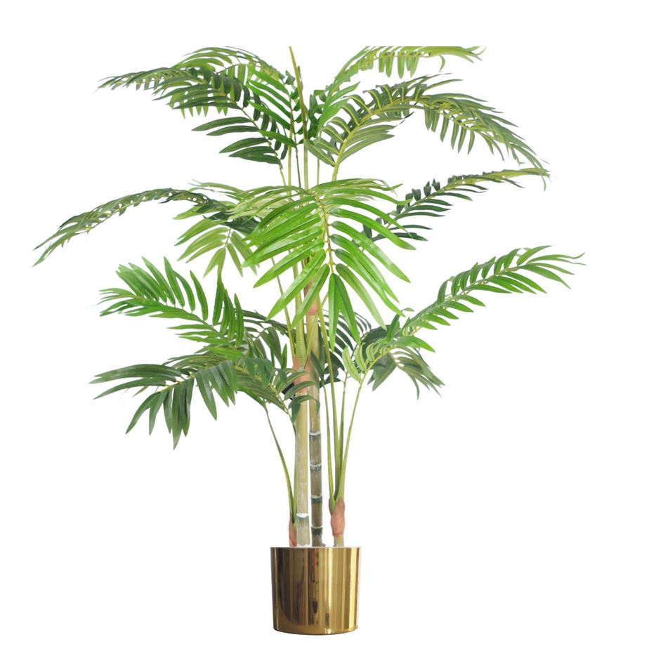 120cm (4ft) Realistic Artificial Areca Palm Tree with Pot