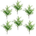 Artificial 6 x 55cm Himilayan Maidenhair Fern Bush Light Green Plant - Premium Quality