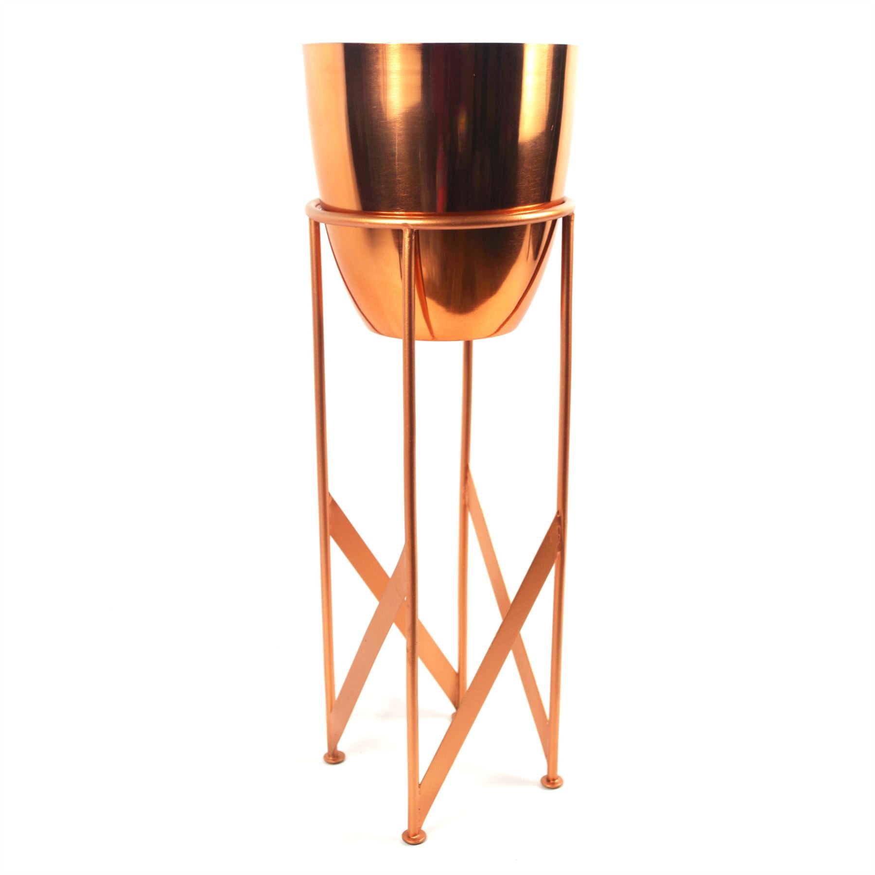 55cm Metal Planter with Matching Stand