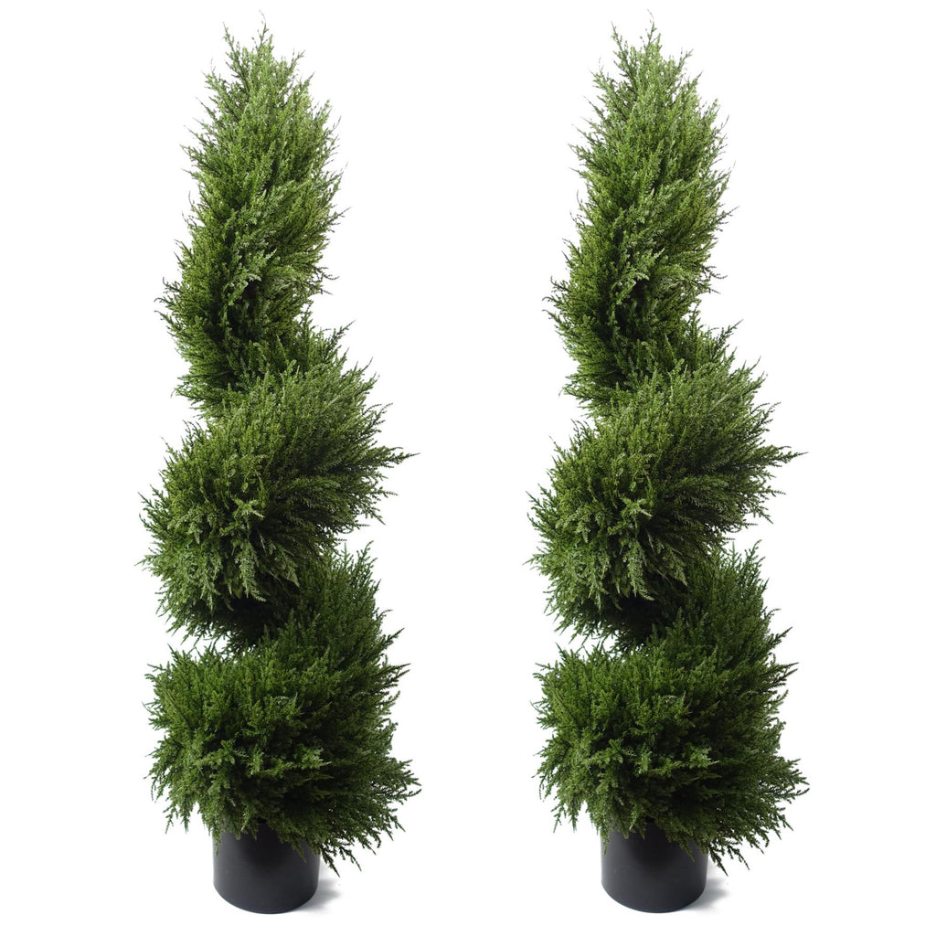 120cm Premium Artificial Spiral Cypress Topiary Tree - Premium Quality