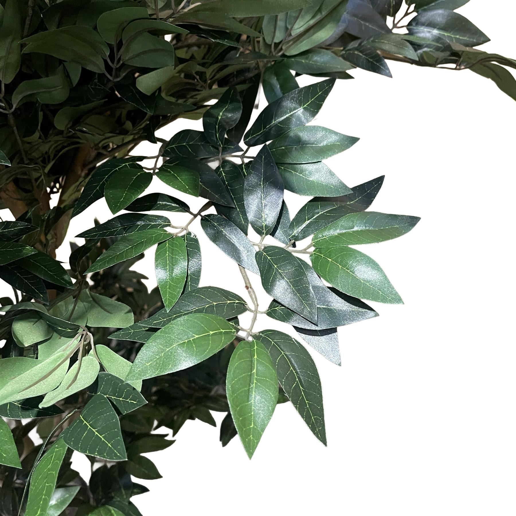 180cm Artificial Fire Retardant Lychee Ball Tree with 3774 Leaves and Natural Trunk - Premium Quality