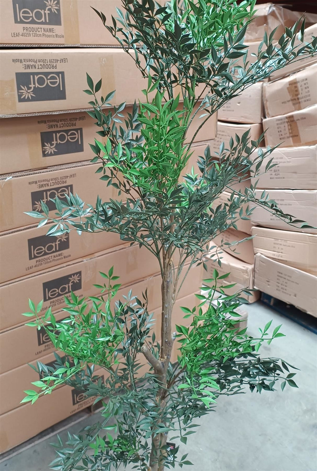 165cm Artificial Fire Retardant Nandina Tree with 4857 Leaves - Premium Quality