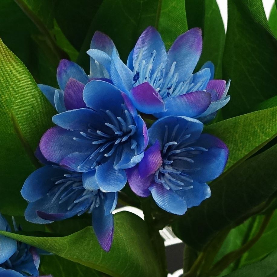 18cm Artificial Freesia Plant Blue Flowering - Premium Quality