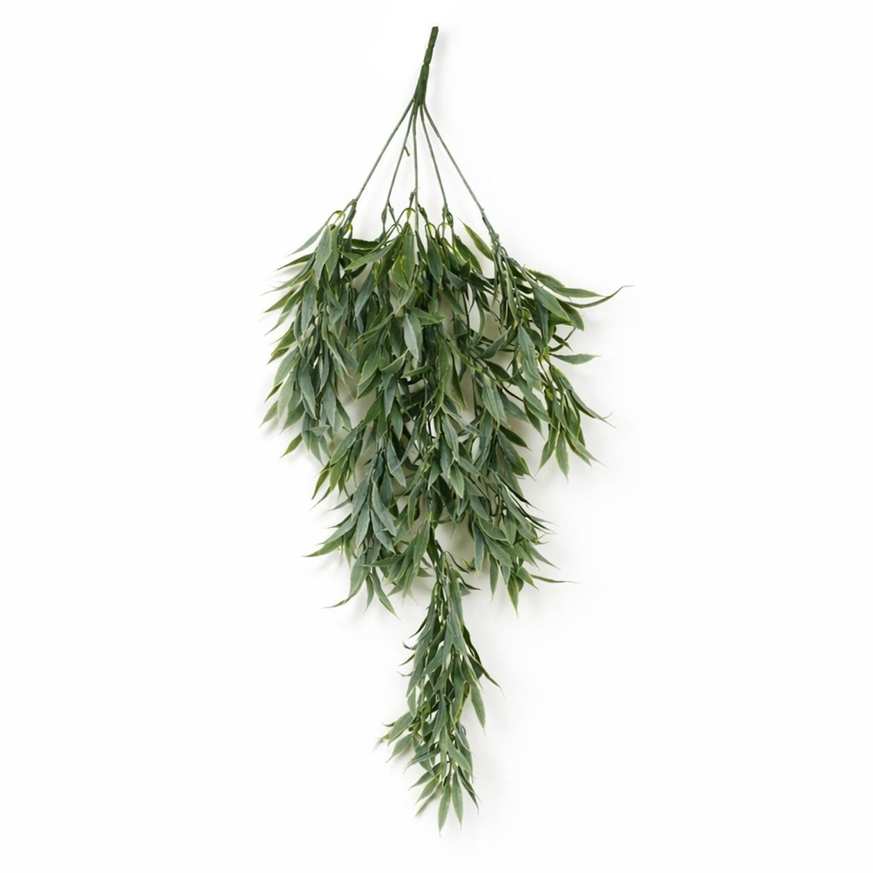 80cm Artificial Italian Ruscus Hanging Plant with Realistic Foliage - Sage Green - Premium Quality