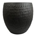 43cm Inoke Embossed Large Grey Composite Planter Plant Pot - Premium Quality