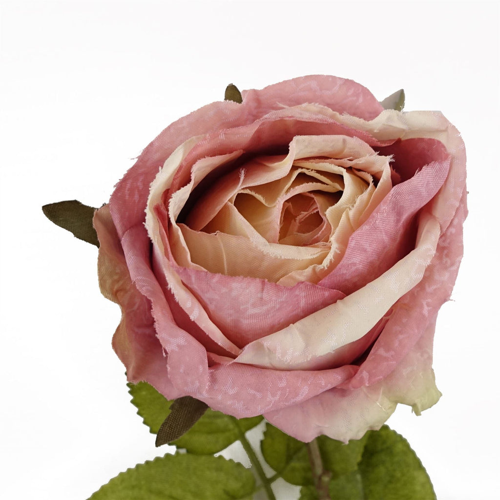 Pack of 6 x 70cm Artificial Light Pink Rose - Premium Quality