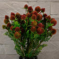 Pack of 6 x 55cm Craspedia Stem Red Artificial - Premium Quality