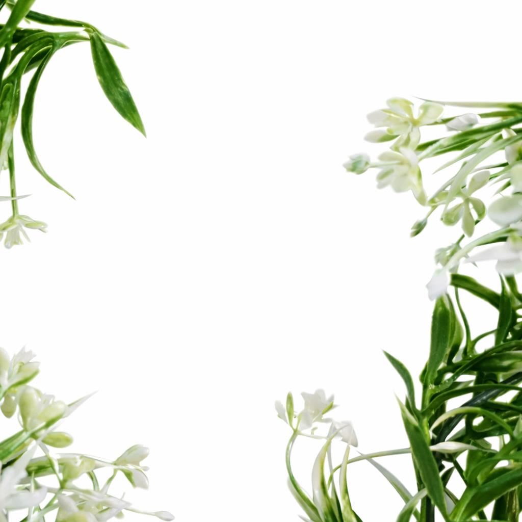 170cm Artificial White Flowering Greenery Garland Hanging Decoration - Premium Quality