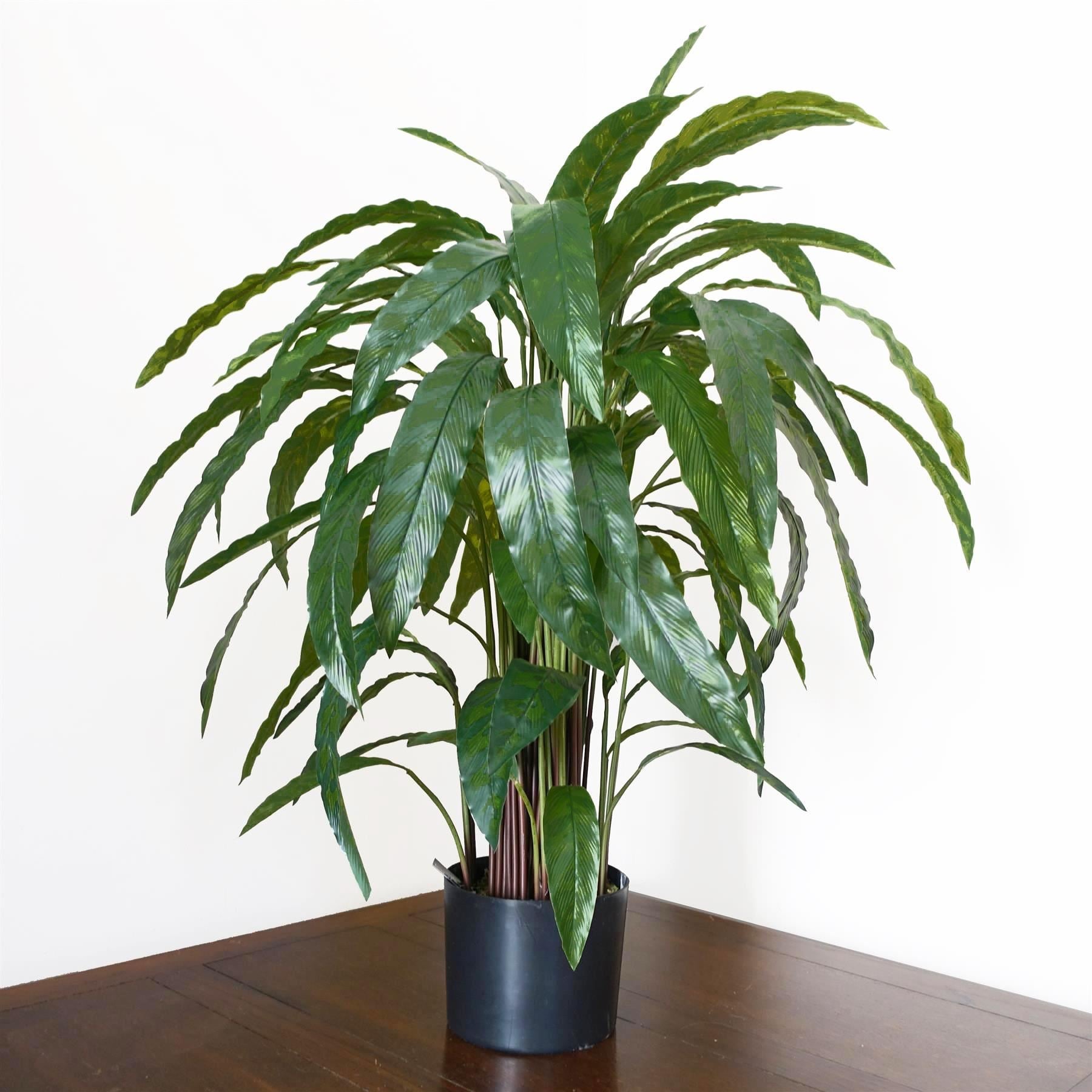 90cm Artificial Calathea Plant Dark Green - Premium Quality