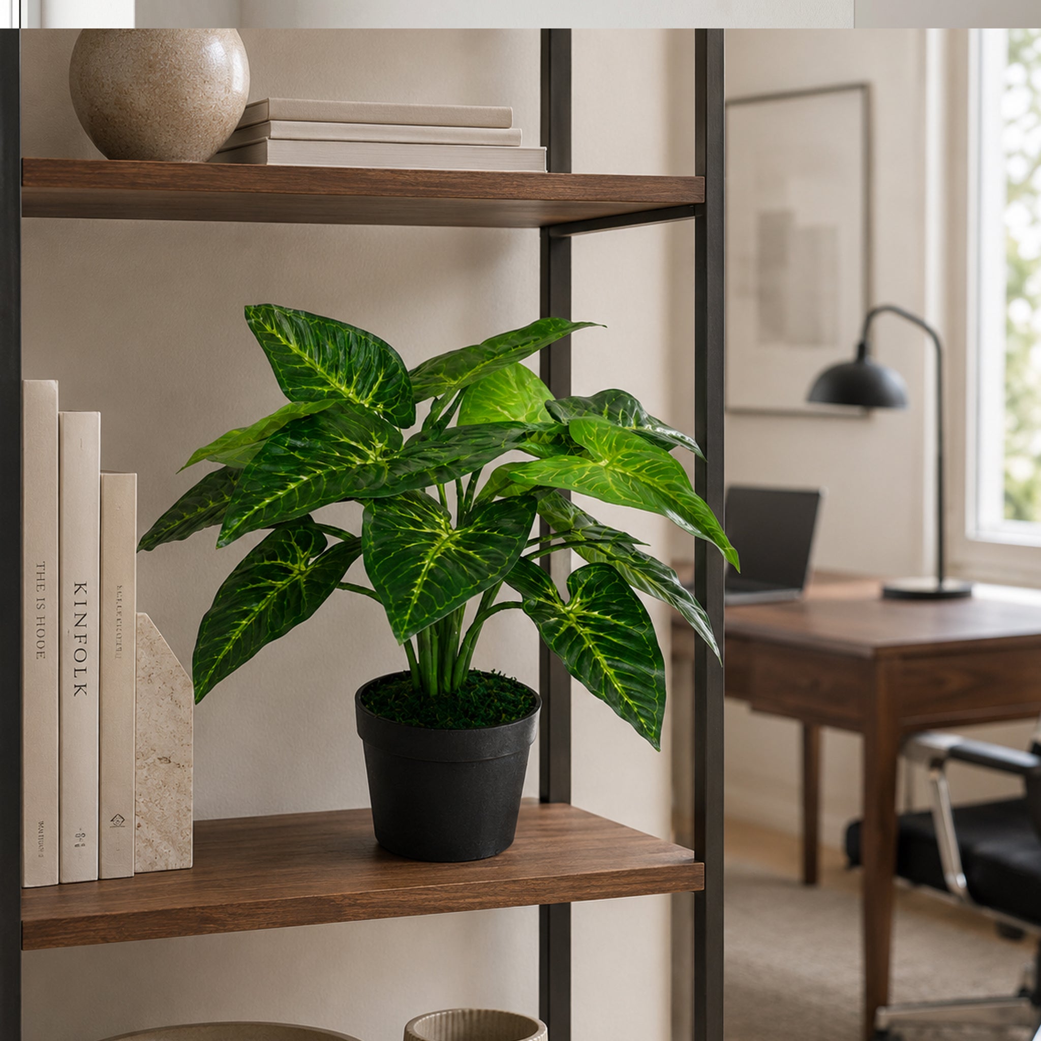 45cm Botanik Realistic Large Artificial Foliage Plant with Pot